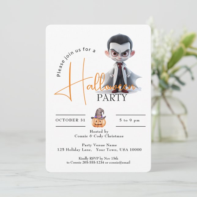 STORÖGDA DRACULA, HALLOWEENFEST INBJUDNINGAR (Stående Fram)