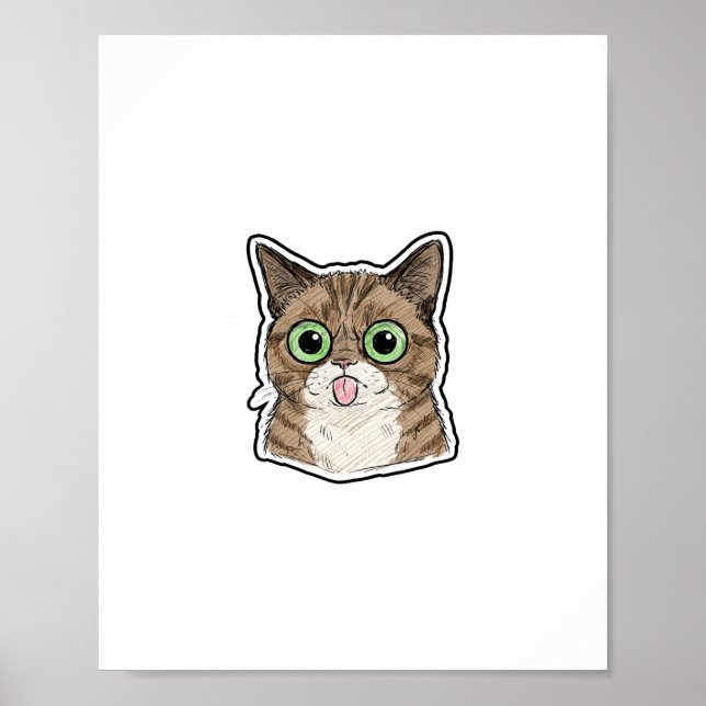 Storögt litet kattunge poster (Framsidan)