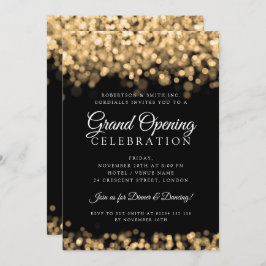 Storöppning av Guld Shimming Ljus  Inbjudningar