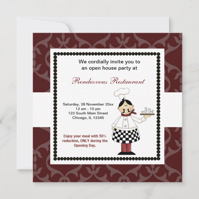 Storöppning Inbjudningar (Framsida)