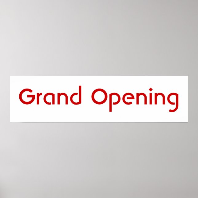 Storöppning Poster (Framsidan)