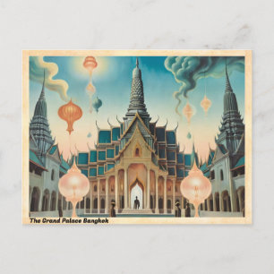 Storpalatset Bangkok Vintage resor Vykort