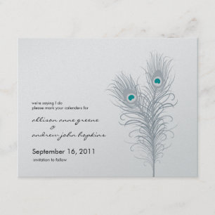 Storpeacock Metallic Silver/Teal Spara datum Datumet