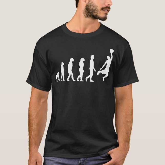 Större än basketbollens utveckling t shirt (Framsida)