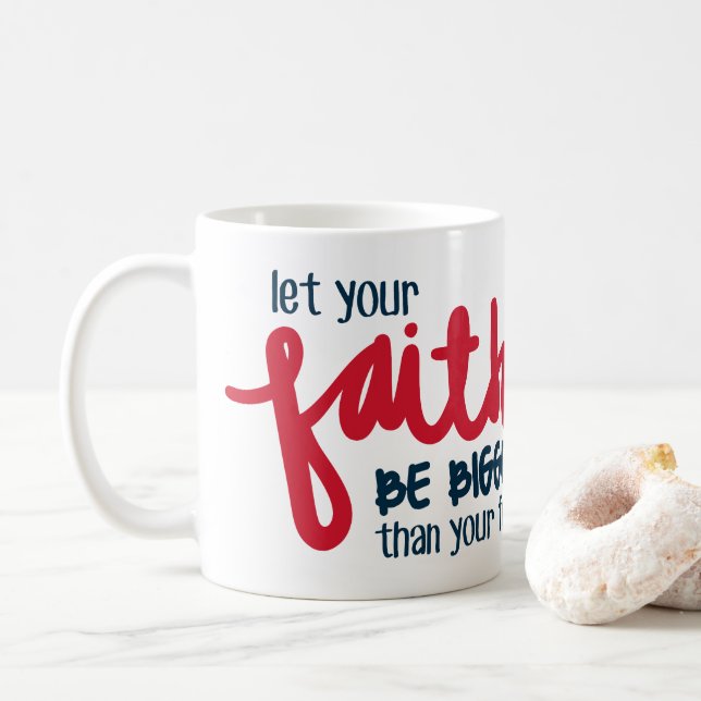 Större än din rädsla kaffemugg (Med munk)