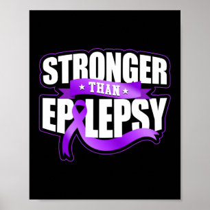 Större än epilepsimedvetenhet Ribbon Poster