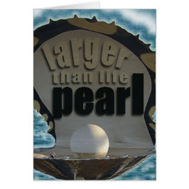 Större än livpärlan OBS kort