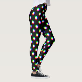 Större beställnings- bakgrundssvart för galen leggings