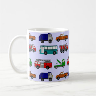 Större bilar, Lastbilar, Buss Kaffemugg