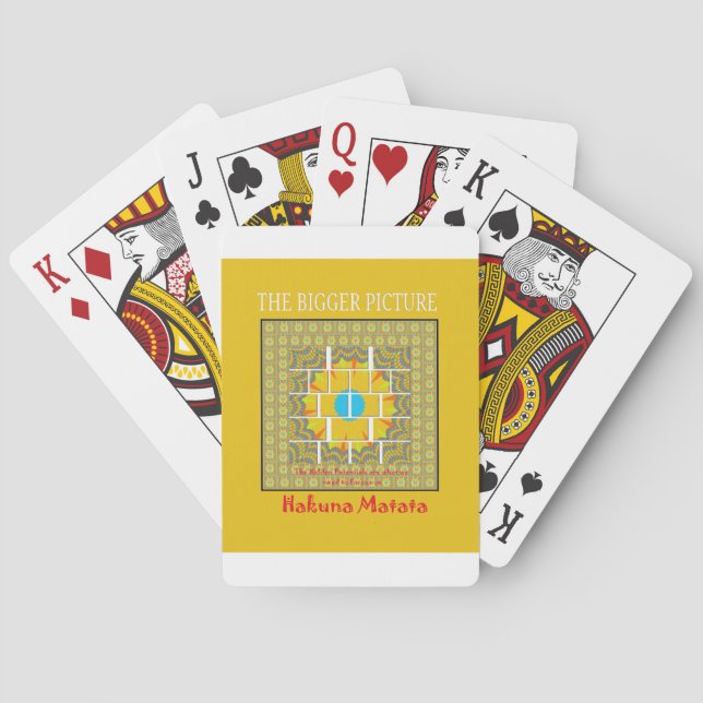 Större Bild Art-utskrift Casinokort (Baksidan)