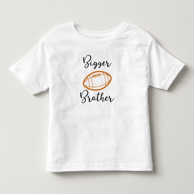 Större bror ~ Bror designar fotboll T Shirt (Framsida)