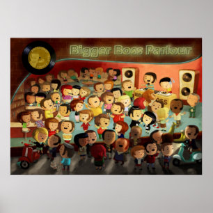 Större chefReggaeparty Poster