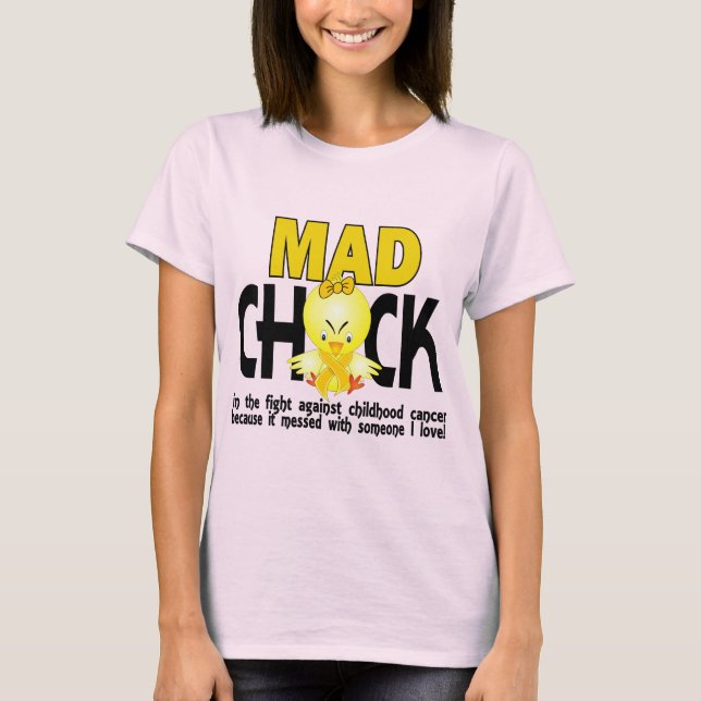 Större Chick i kampen mot barncancer Tee Shirt (Framsida)