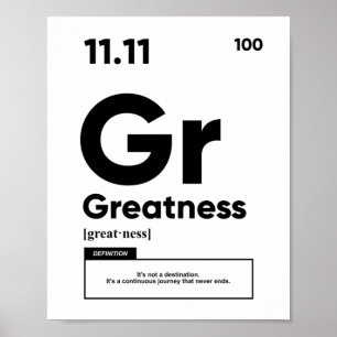 Större definition Motivering Poster