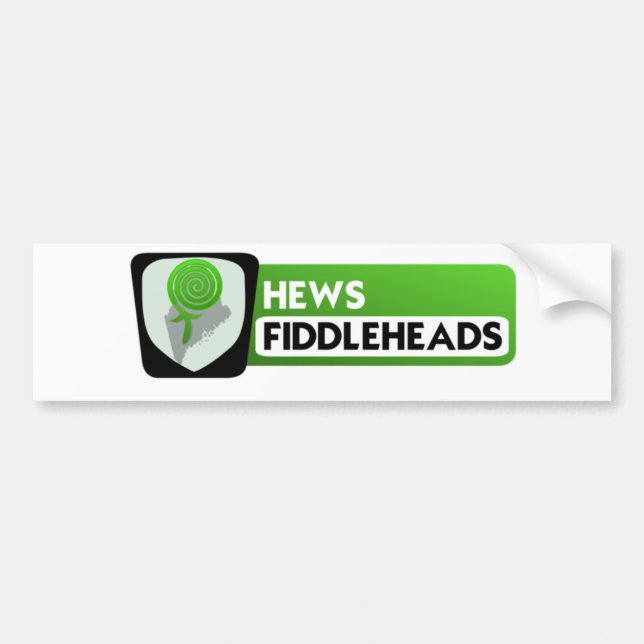 Större Fiddleheadlogotyp Bildekal (Framsidan)