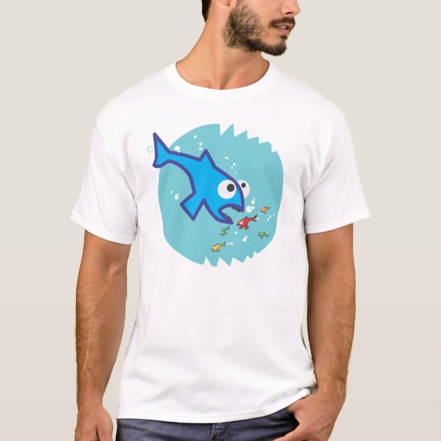 Större fisk t-shirt (Framsida)