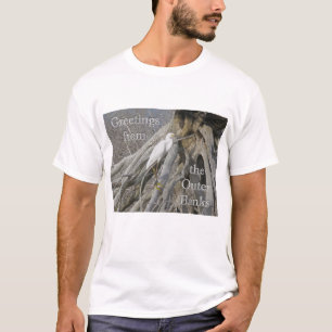 Större häger (Ardea alba) OBX Yttre banker T-shirt