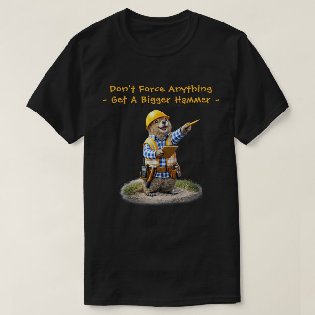 "Större hammare" (1) T Shirt (Design framsida)