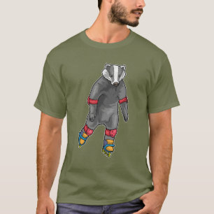 Större infogade skridskor t shirt