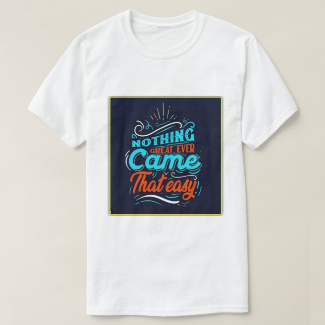 "Större insatser kommer" T Shirt (Design framsida)