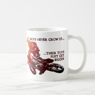 Större Leksaker Dirt Bike Motocross Rolig Mugg