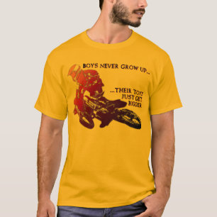 Större Leksaker Dirt Bike Motocross Rolig T-Shirt
