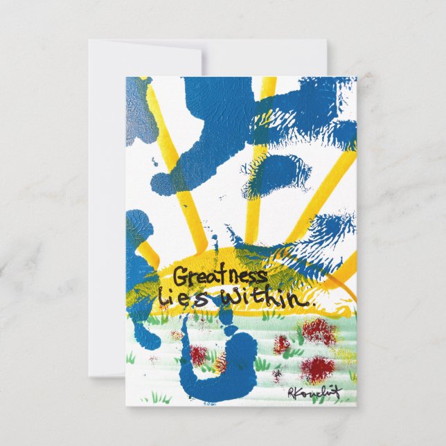 Större Ljuger inom Tack Kort (Framsida)