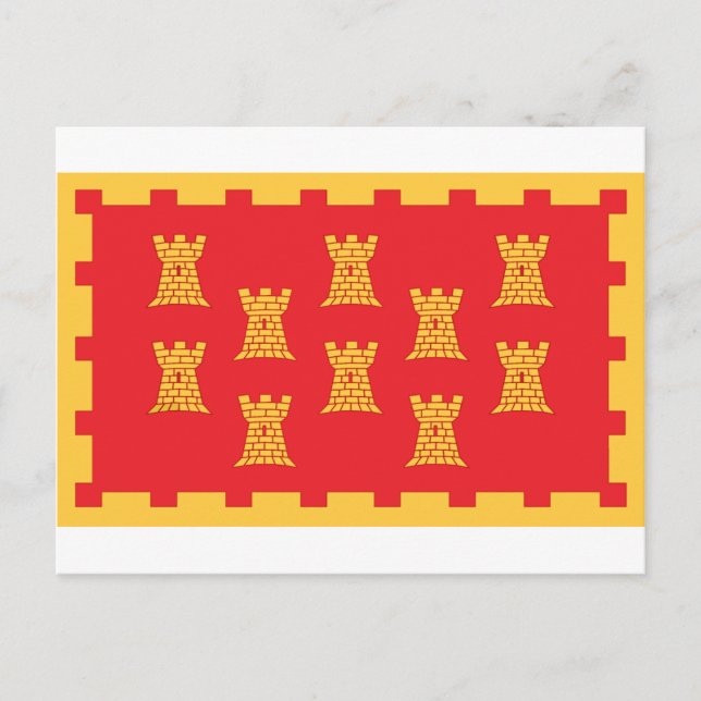 Större Manchester-läns flagga Vykort (Framsida)