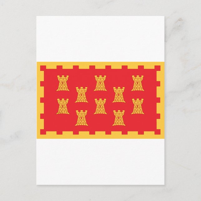 Större Manchesters länsflagga Vykort (Framsida)