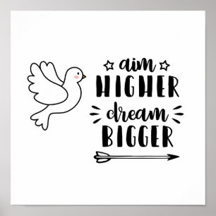 Större" Motivational citationstecken "för Poster