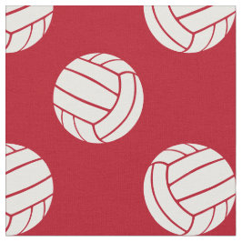 större prickade volleybollar på röd eller VALfri f Tyg