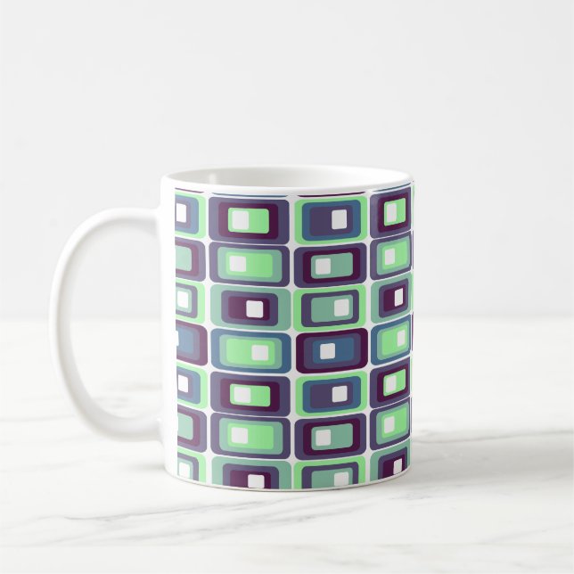 Större staplade rektanglar kaffemugg (Vänster)