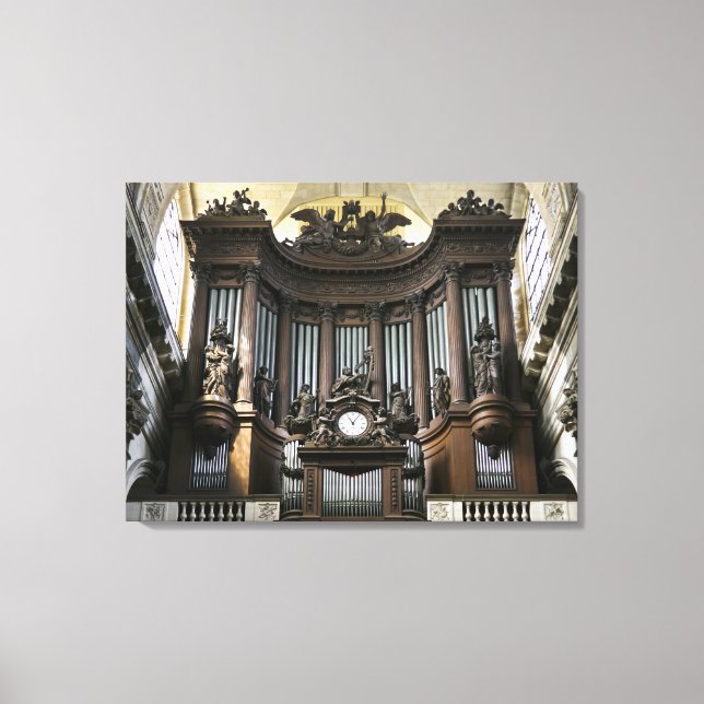 Större storlekt kanvastryck av Saint Sulpice-organ (Framsida)