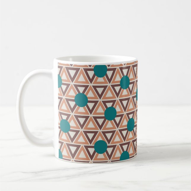 Större triangel Quilt Kaffemugg (Vänster)