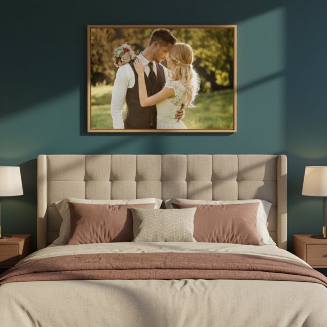 StorRomantik | 36 x 24 Personligt bröllp Fototryck (Custom Wedding Photo Print)