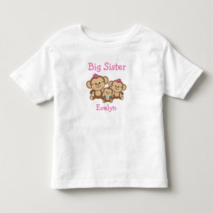 Storsister för anpassade apor t-shirt