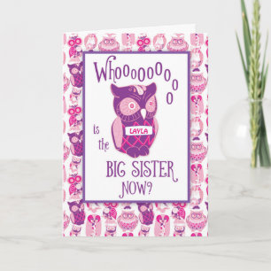Storsister-Grattisar, eget namn, Cute-Rosa Kort
