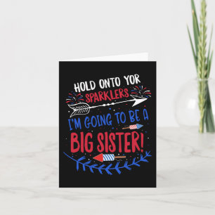 Storsister Sparkler 4:e Graviden i juli Kort