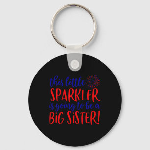 Storsister Sparkler 4:e Graviden i juli Nyckelring