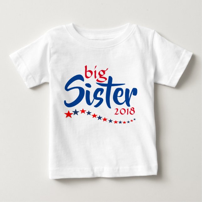 Storsisteråret Stars Baby-meddelande - Keepsaké T Shirt (Framsida)