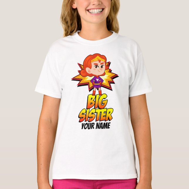 Storsistersuperhjälten T Shirt (Framsida)