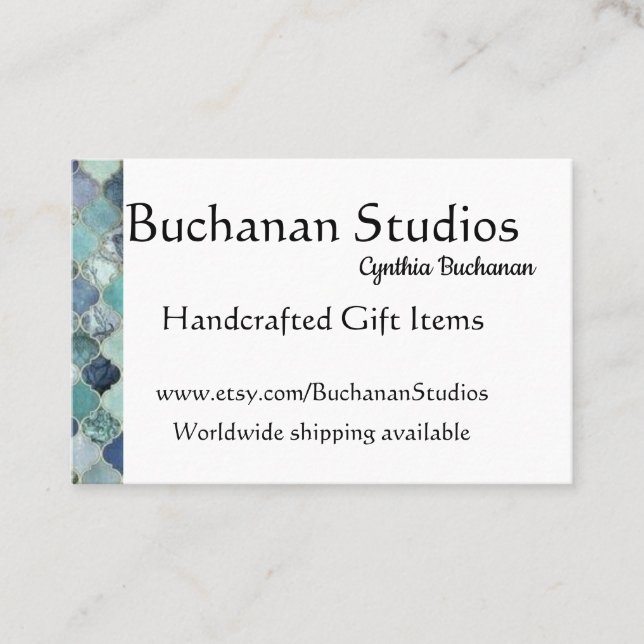 Storskalig anpassning av utmatningsbar text i euro visitkort (Framsida)