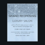 Storskalig återöppning av blå Gnistra Glitter Salo Flygblad<br><div class="desc">Glam Baby blue Ombre Gnistra och Glitter Grand Reöppning Glam Luxury Hair Salon, Beauty Store, Eyelash, Nagel, Makeup, Microblading, Hair Stylist, Lash, Hair Stylist eller Make Up Artist Business Flyer med anpassningsbar lägger till namn och returadress för ditt företag. Den här enkla, moderna och elegant personligen är en perfekt för...</div>