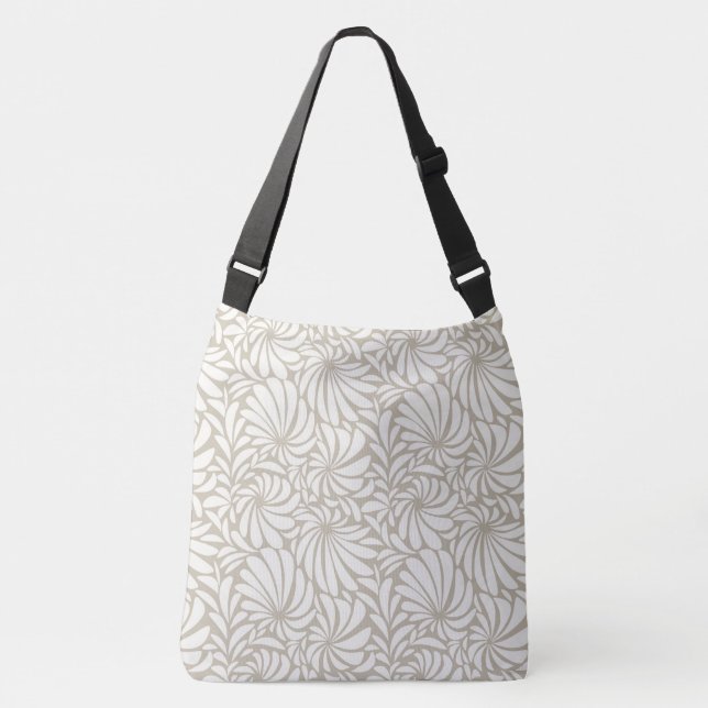 Storskalig Blommönster Kor-body-Tote Bag Axelväska (Framsida)
