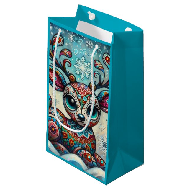 Storskalig folkkonst för julrenar i Ögon (Framsidan Vinklad)