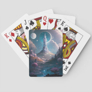 Storskalig konst i Torn landskapet Fantasy Casinokort