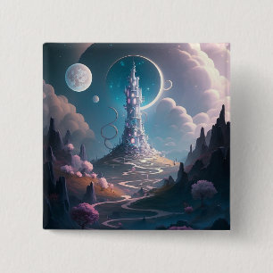 Storskalig konst i Torn landskapet Fantasy Knapp