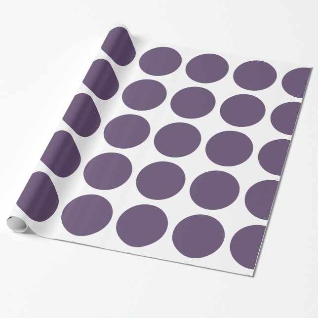 Storskalig Polka dots-inslagning Papper Presentpapper (Utrullad)