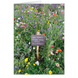 Storskalig Sak-kort för små nybörjare Hälsningskort