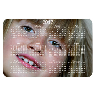 Storskaliga Personligens kalendrar 2017, flexibel  Magnet